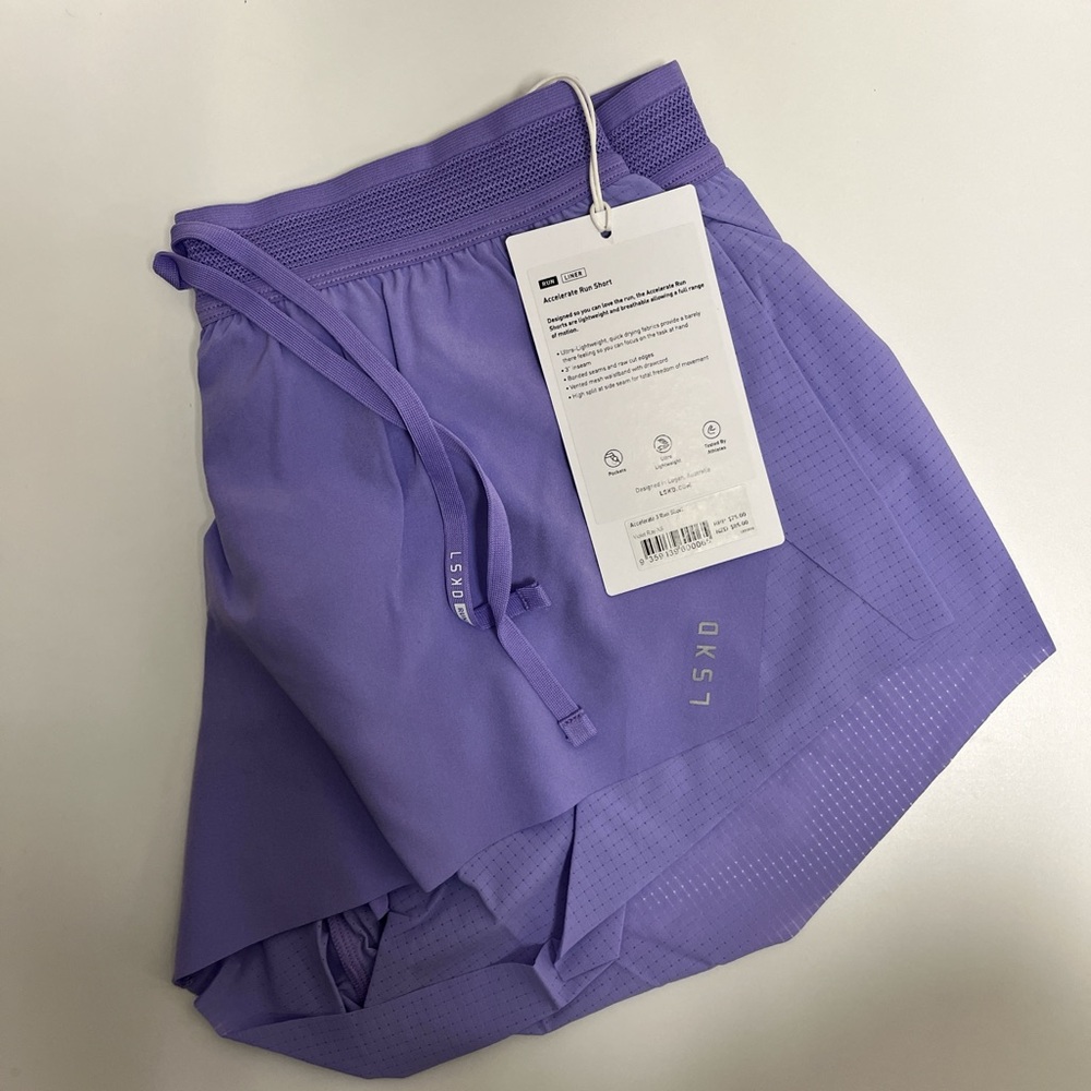 LSKD Accelerate 3" Running Short  Women  COLOUR: Violet Ray - Picture 7 of 7